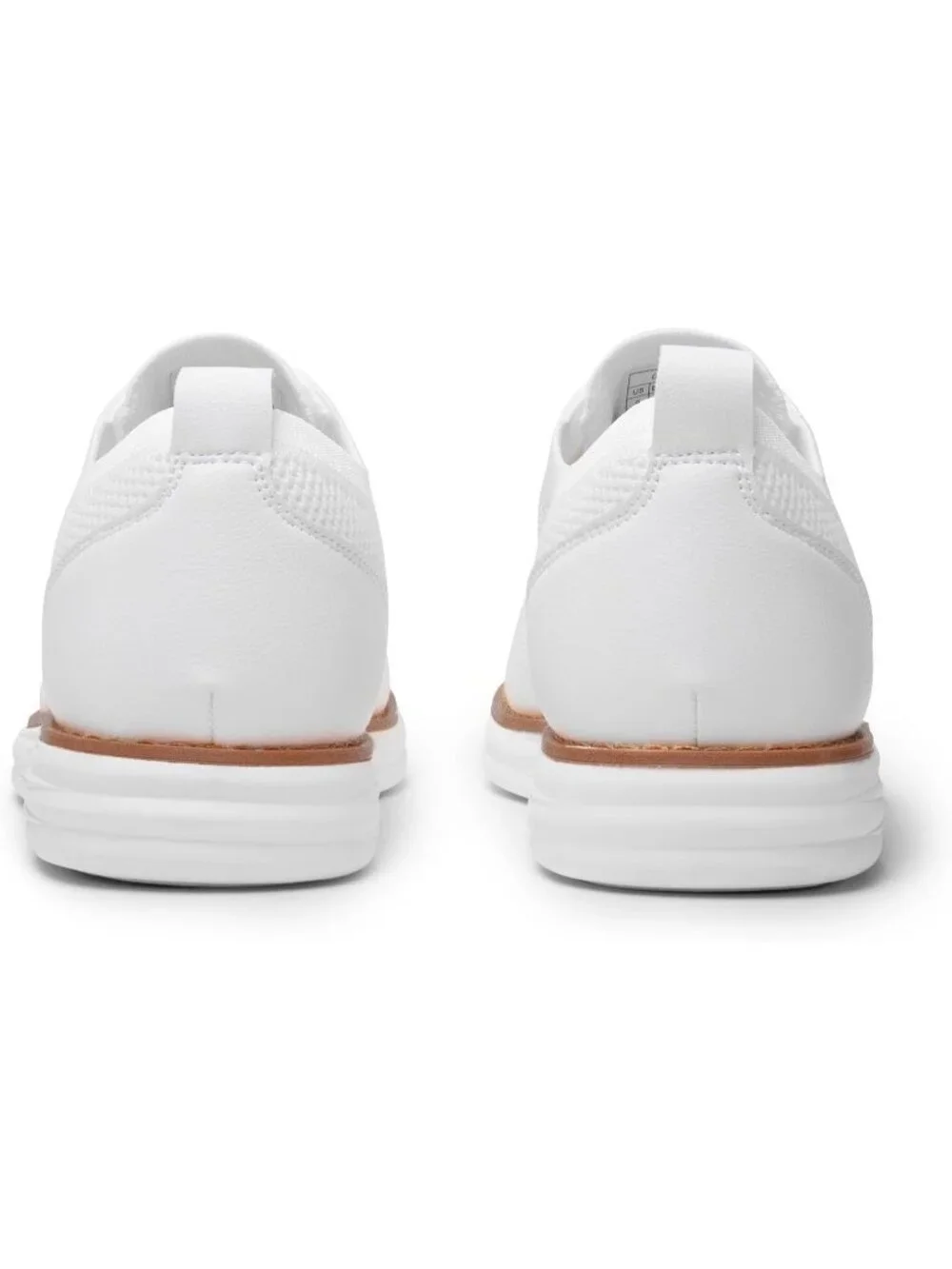 Bruno Marc Men's White Rubber Lace up Lightweight Casual Walking Sneakers - Picture 6 of 6